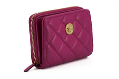 Versace Elegant Purple Quilted Leather Wallet -   -  Versace.