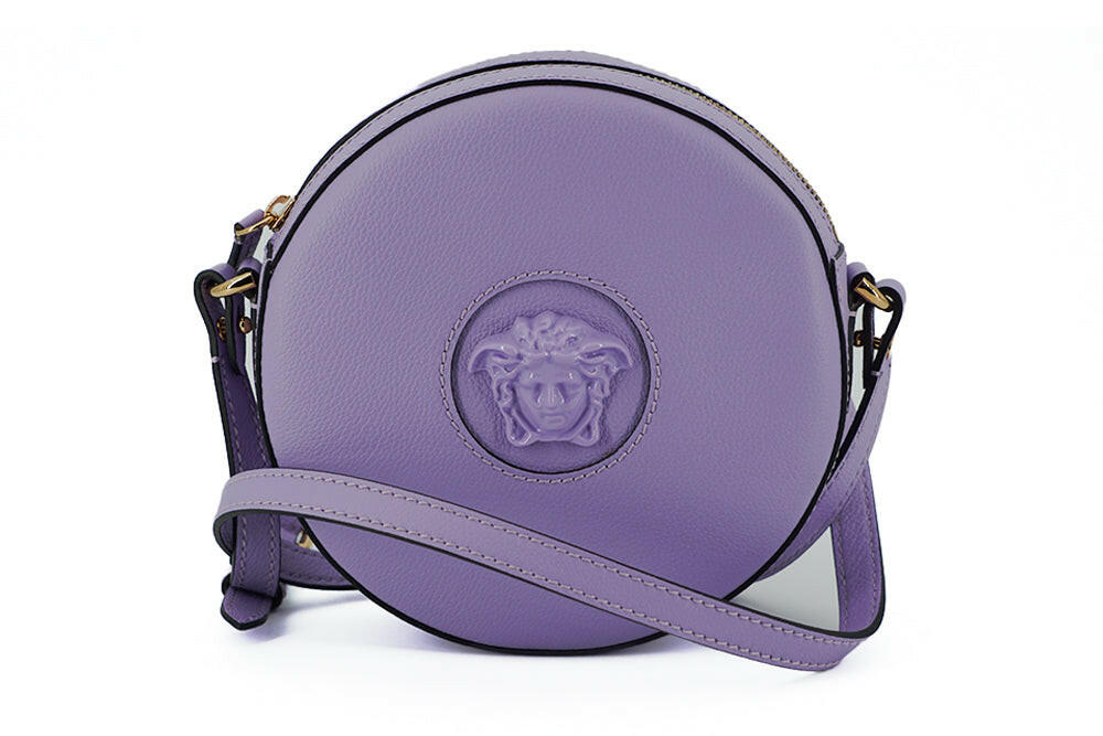 Versace Elegant Purple Round Shoulder Bag -  Luxury Shoulder Bag for Women -  Versace.