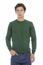 Baldinini Trend Green Cotton Men Sweater -   -  Baldinini Trend.