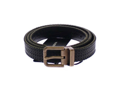 Dolce & Gabbana Blue Leather Logo Belt -   -  Dolce & Gabbana.
