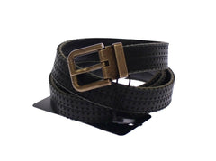 Dolce & Gabbana Blue Leather Logo Belt -   -  Dolce & Gabbana.