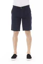 Baldinini Trend Blue Cotton Men's Bermuda Short -   -  Baldinini Trend.
