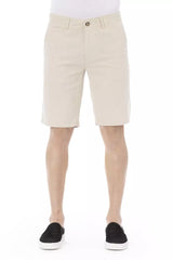 Baldinini Trend Beige Cotton Men Short -   -  Baldinini Trend.