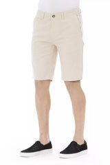 Baldinini Trend Beige Cotton Men Short -   -  Baldinini Trend.