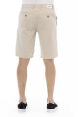 Baldinini Trend Beige Cotton Men Short -   -  Baldinini Trend.