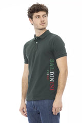 Baldinini Trend Green Cotton Men Polo Shirt -   -  Baldinini Trend.