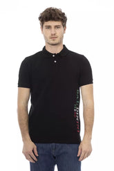 Baldinini Trend Black Cotton Men Polo -   -  Baldinini Trend.