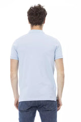 Baldinini Trend Light Blue Cotton Men Polo Shirt -   -  Baldinini Trend.
