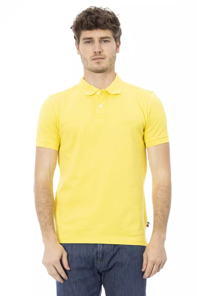 Baldinini Trend Yellow Cotton Men Polo Shirt -   -  Baldinini Trend.
