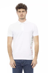 Baldinini Trend White Cotton Men Polo Shirt -   -  Baldinini Trend.