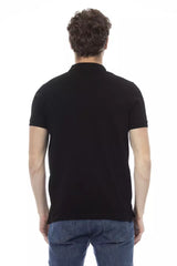 Baldinini Trend Black Cotton Men Polo -   -  Baldinini Trend.