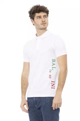 Baldinini Trend White Cotton Men Polo Shirt -   -  Baldinini Trend.
