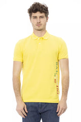Baldinini Trend Yellow Cotton Men Polo Shirt -   -  Baldinini Trend.