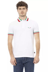 Baldinini Trend White Cotton Men Polo Shirt -   -  Baldinini Trend.