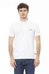 Baldinini Trend White Cotton Men Polo Shirt -   -  Baldinini Trend.