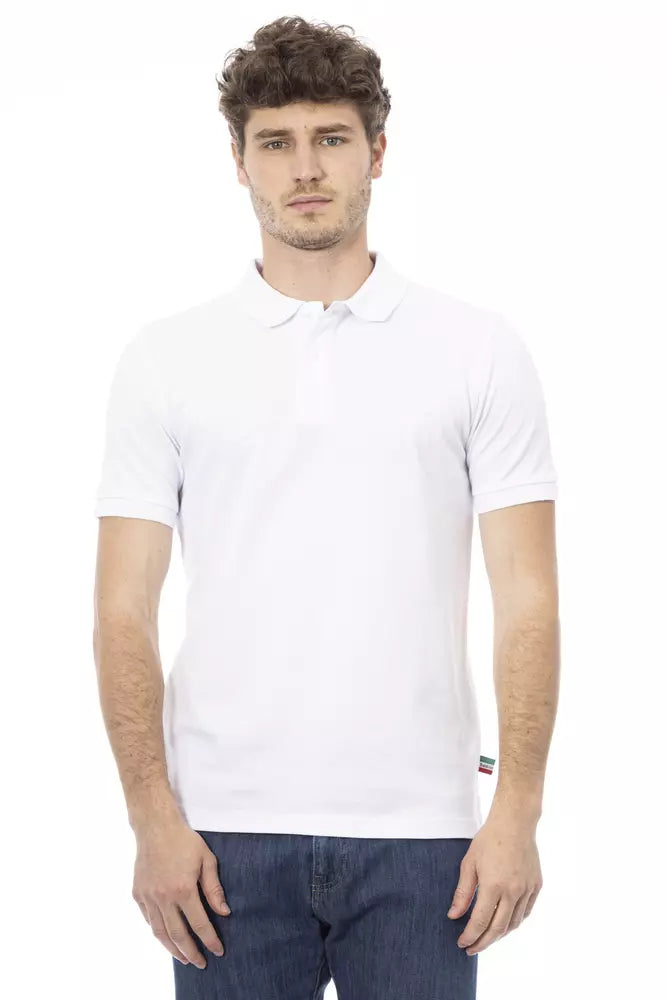 Baldinini Trend White Cotton Men Polo Shirt -   -  Baldinini Trend.