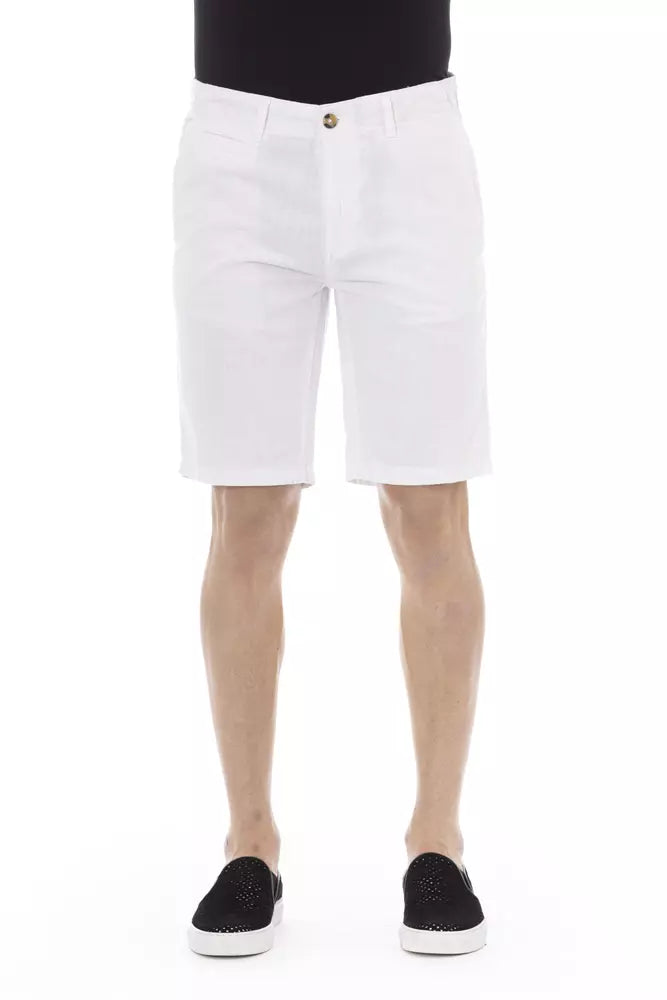 Baldinini Trend White Cotton Men's Bermuda Short -   -  Baldinini Trend.