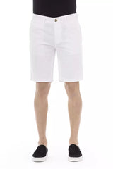 Baldinini Trend White Cotton Men's Bermuda Short -   -  Baldinini Trend.