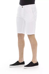 Baldinini Trend White Cotton Men's Bermuda Short -   -  Baldinini Trend.