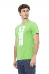 Baldinini Trend Green Cotton Men T-Shirt - - Baldinini Trend.