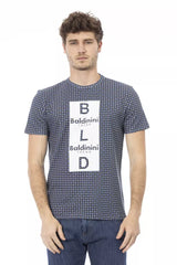 Baldinini Trend Gray Cotton Men T-Shirt - - Baldinini Trend.