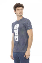 Baldinini Trend Gray Cotton Men T-Shirt - - Baldinini Trend.