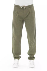 Baldinini Trend Army Cotton Men Chino Trousers - - Baldinini Trend.