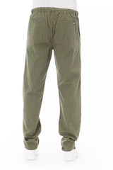 Baldinini Trend Army Cotton Men Chino Trousers - - Baldinini Trend.
