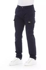 Baldinini Trend Blue Cotton Men Cargo Trouser -   -  Baldinini Trend.