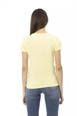 Trussardi Action Yellow Cotton Women T-Shirt -   -  Trussardi Action.