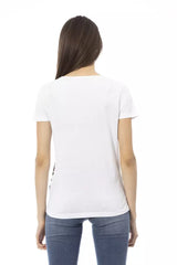 Trussardi Action White Cotton Women T-Shirt -   -  Trussardi Action.
