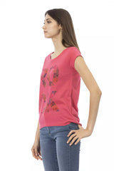 Trussardi Action Multicolor Cotton Women T-Shirt -   -  Trussardi Action.