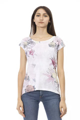 Trussardi Action White Cotton Women T-Shirt -   -  Trussardi Action.