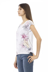 Trussardi Action White Cotton Women T-Shirt -   -  Trussardi Action.
