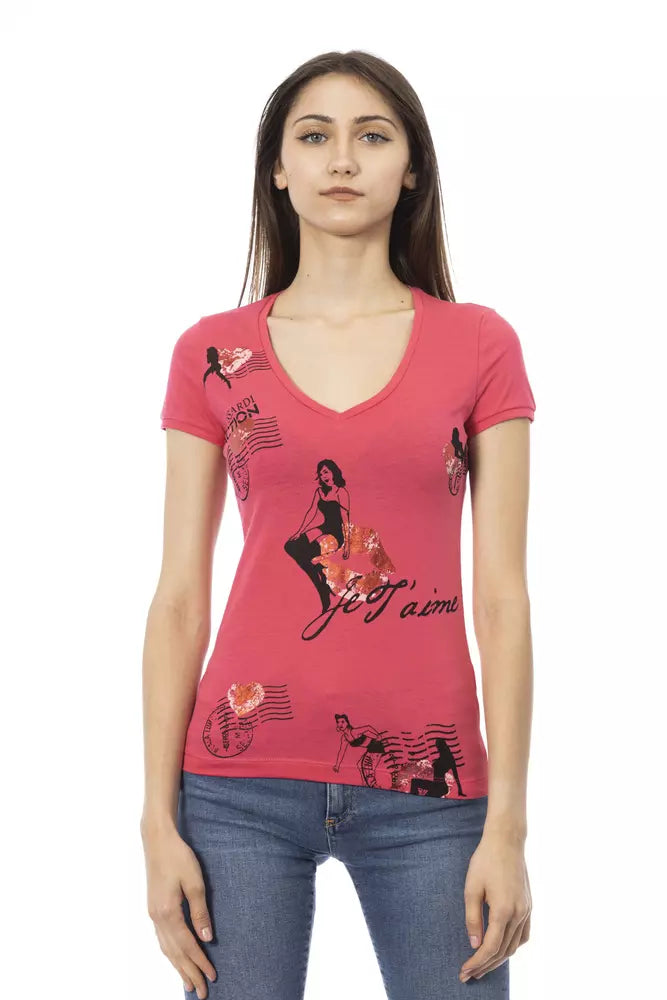 Trussardi Action Multicolor Cotton Women T-Shirt -   -  Trussardi Action.