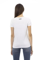 Trussardi Action White Cotton Women T-Shirt -   -  Trussardi Action.
