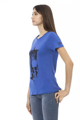 Trussardi Action Blue Cotton Women T-Shirt -   -  Trussardi Action.