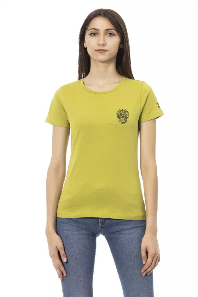 Trussardi Action Green Cotton Women T-Shirt -   -  Trussardi Action.