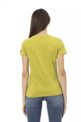 Trussardi Action Green Cotton Women T-Shirt -   -  Trussardi Action.