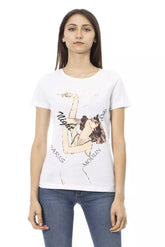 Trussardi Action White Cotton Women T-Shirt -   -  Trussardi Action.