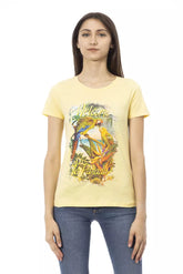 Trussardi Action "Yellow Cotton Women T-Shirt" -   -  Trussardi Action.