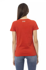 Trussardi Action Red Cotton Women T-Shirt -   -  Trussardi Action.