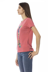 Trussardi Action Chic Fuchsia Short Sleeve Fashion Tee -   -  Trussardi Action.