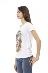 Trussardi Action White Cotton Women T-Shirt -   -  Trussardi Action.