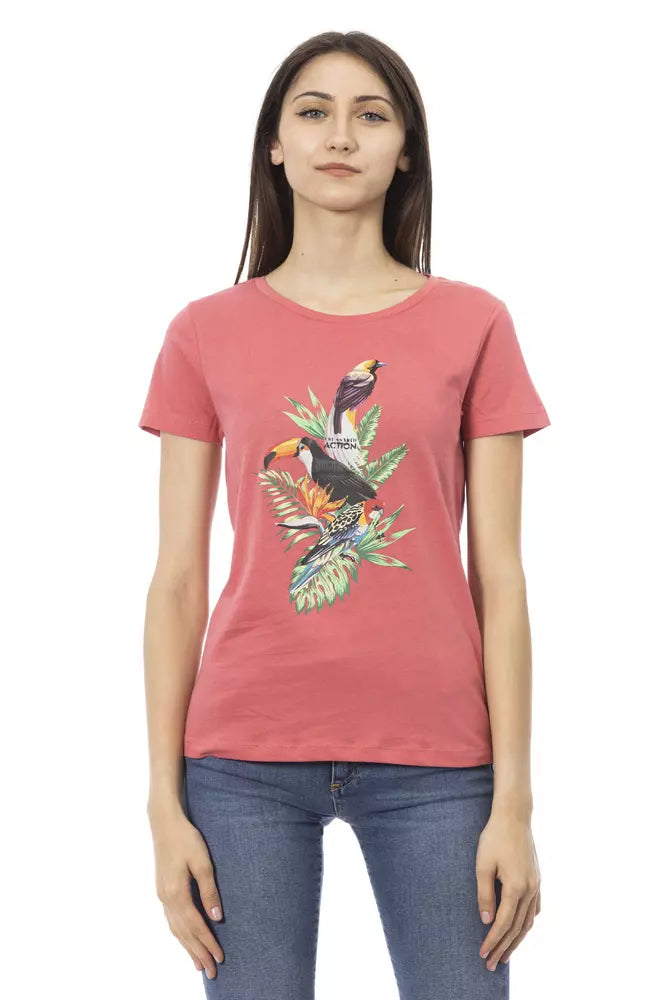 Trussardi Action Multicolor Cotton Women T-Shirt -   -  Trussardi Action.