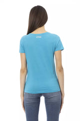 Trussardi Action Light Blue Cotton Women T-Shirt -   -  Trussardi Action.