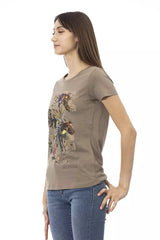 Trussardi Action Brown Cotton Women T-Shirt -   -  Trussardi Action.