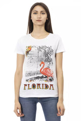 Trussardi Action White Cotton Women T-Shirt -   -  Trussardi Action.