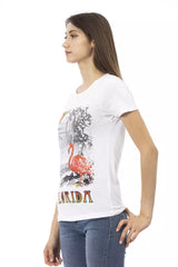 Trussardi Action White Cotton Women T-Shirt -   -  Trussardi Action.