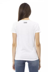 Trussardi Action White Cotton Women T-Shirt -   -  Trussardi Action.